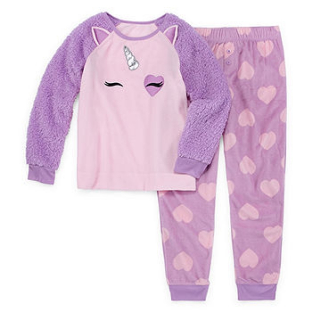 Arizona Little & Big Girls 2-pc. Pant Pajama Set
